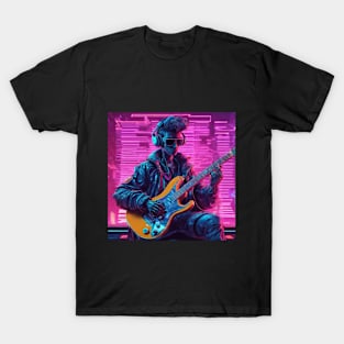 Future Neon Guitar Dude T-Shirt